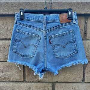 Levi’s High Rise Button Fly CutOff Denim Jean Shorts